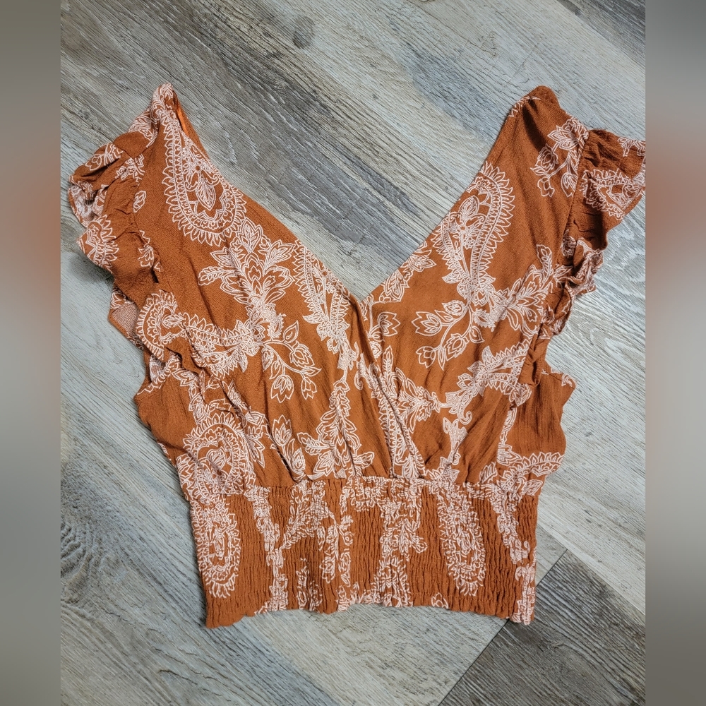 Paisley Crop Top